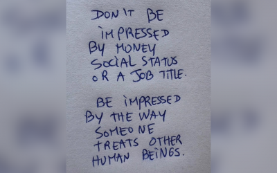 Uma boa reflexão para terminar a semana!